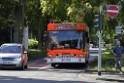 Koelner Seilbahn Gondel blieb haengen Koeln Linksrheinisch P351